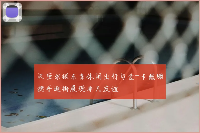 汉密尔顿东京休闲出行与金-卡戴珊挽手逛街展现非凡友谊